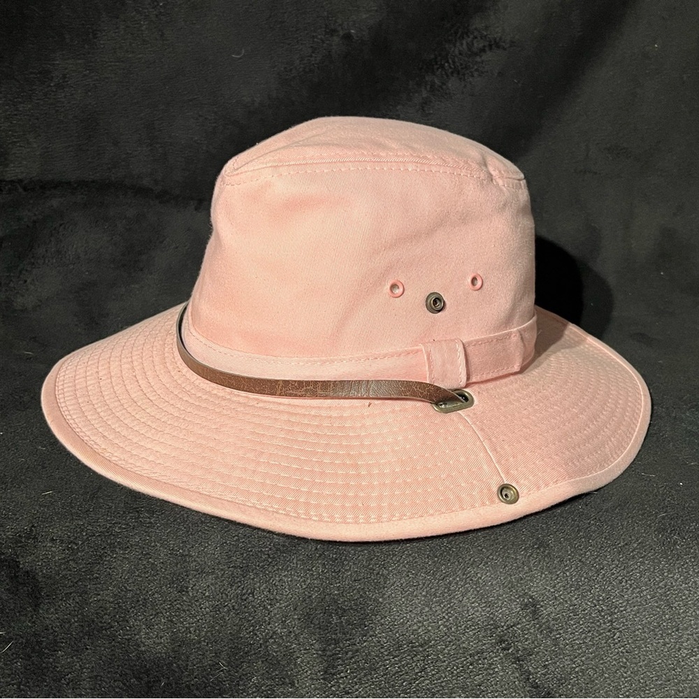 J Hats Women's Pink Canvas Cowboy Outdoor Wanderer Hat Size Small